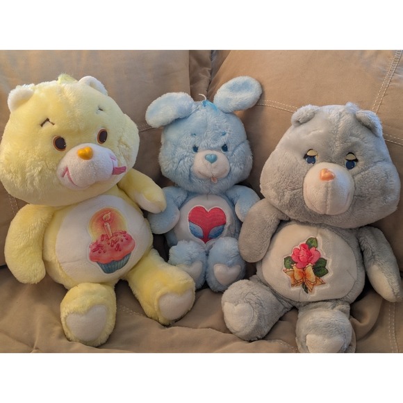Care Bears Other - Vintage Kenner 1980's Care Bears Plush Toys - Lot of 3